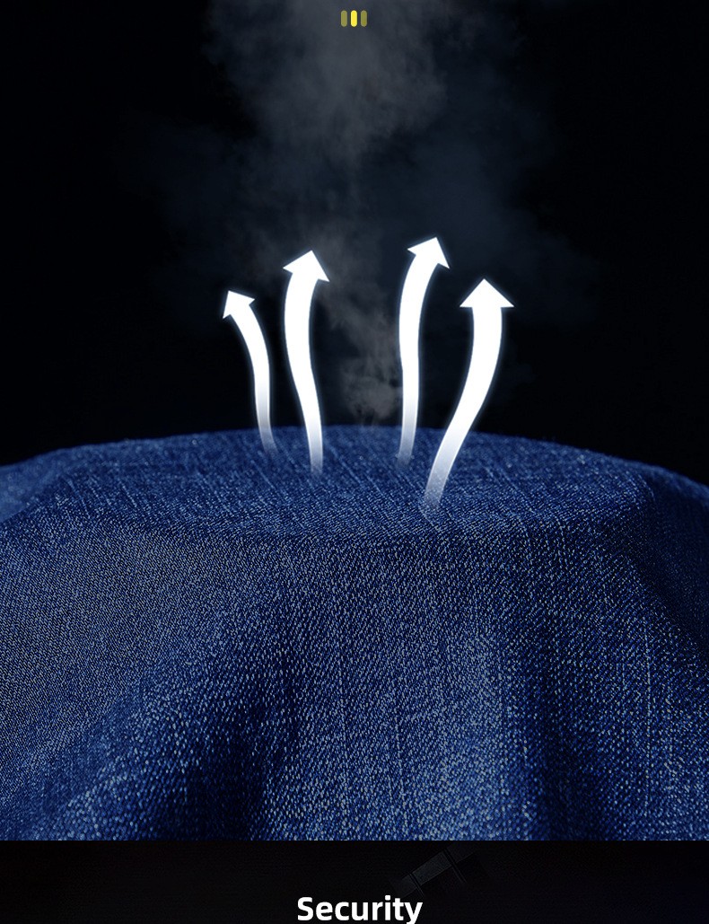 NZ2203 海源夏季彈力牛仔工作服套裝定做長袖薄款勞保服耐磨電焊反光焊工(圖5)