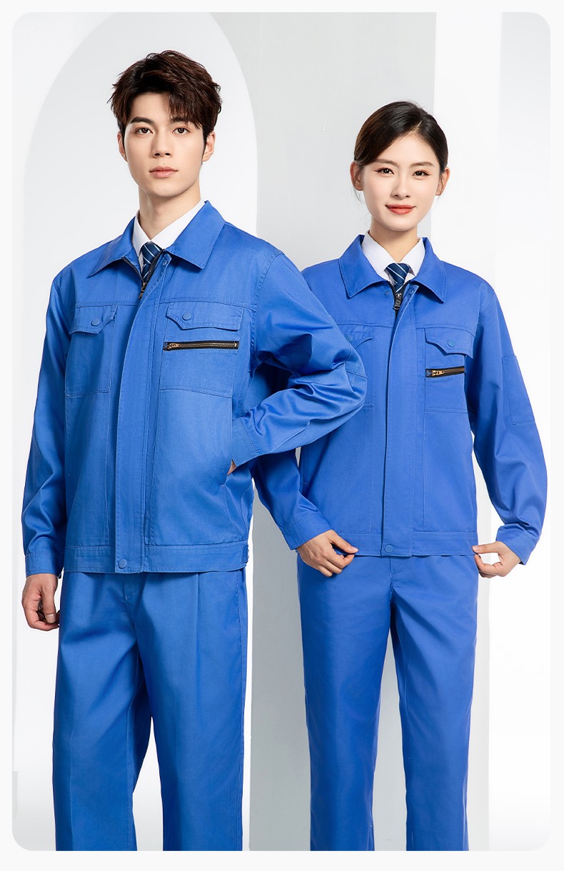JC-060 春秋防靜電勞保工作服套裝男反光條電子化工廠服車間電工服工作服定制(圖16)