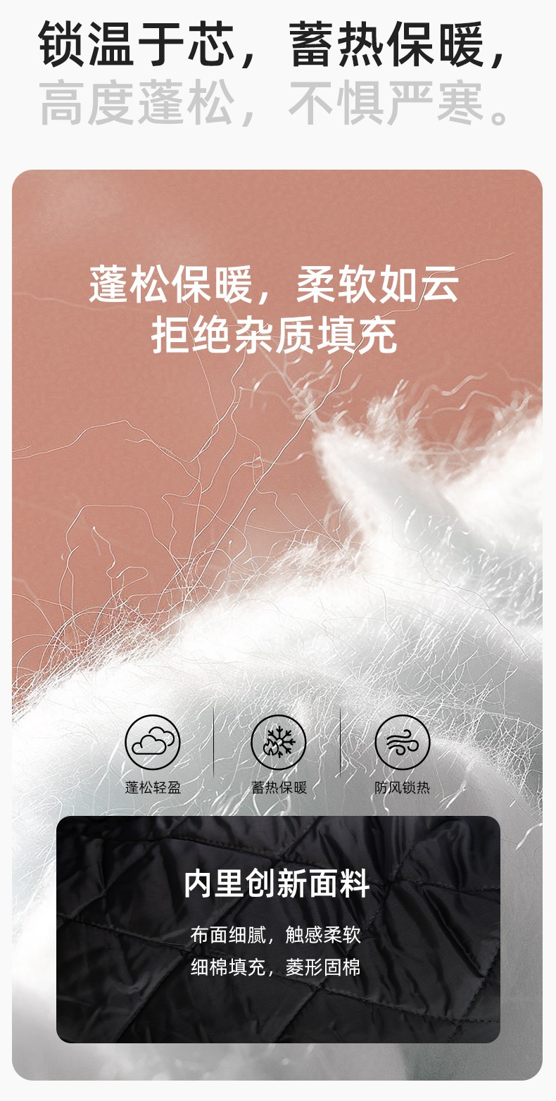 LJ-9803 冬季防撕裂防靜電可拆卸棉服保暖鎖溫防寒服加油站防靜電工裝定制(圖4)