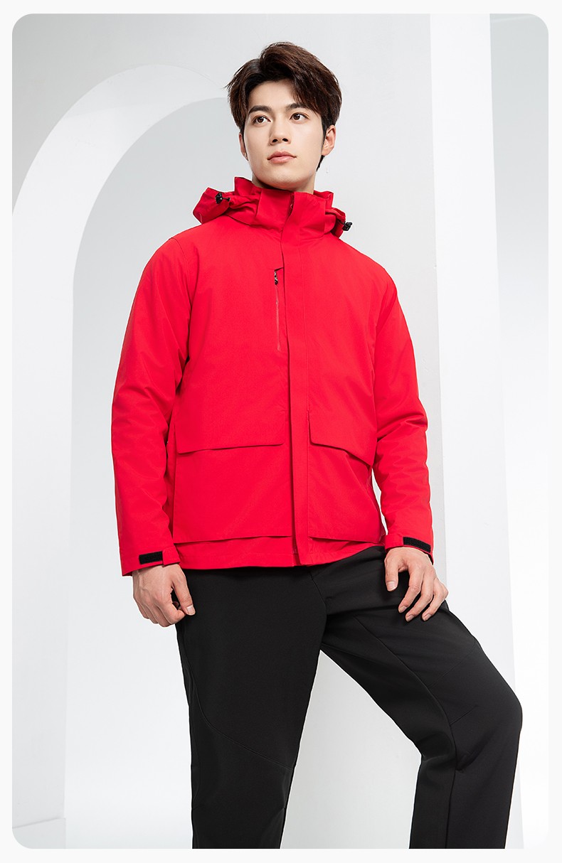 SW-9996 戶外三合一沖鋒衣秋冬加絨加厚男女同款搖粒絨沖鋒衣工作服定制(圖18)