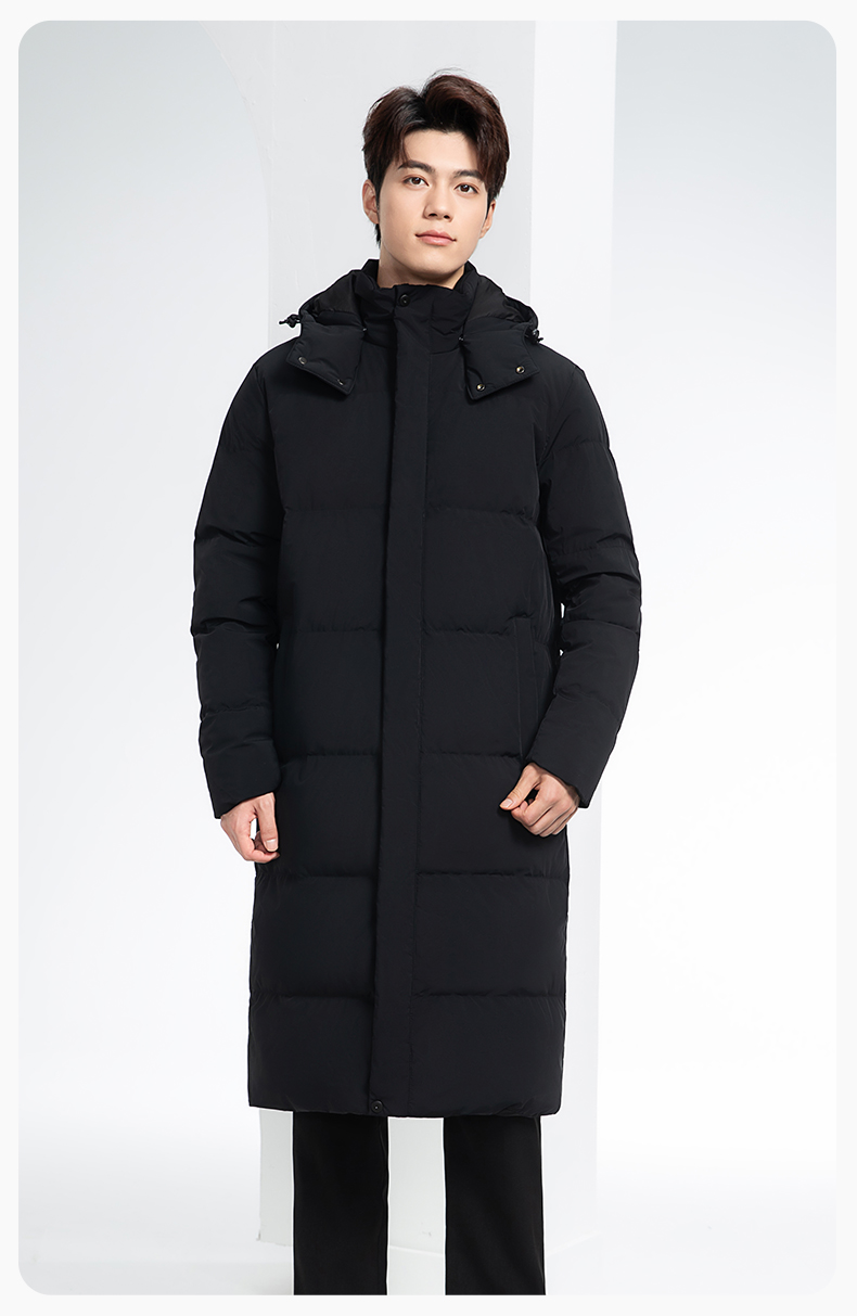 RH-6015 高端羽絨服工作服定制秋冬季中長款加絨加厚棉服銀行前臺長款外套(圖16)