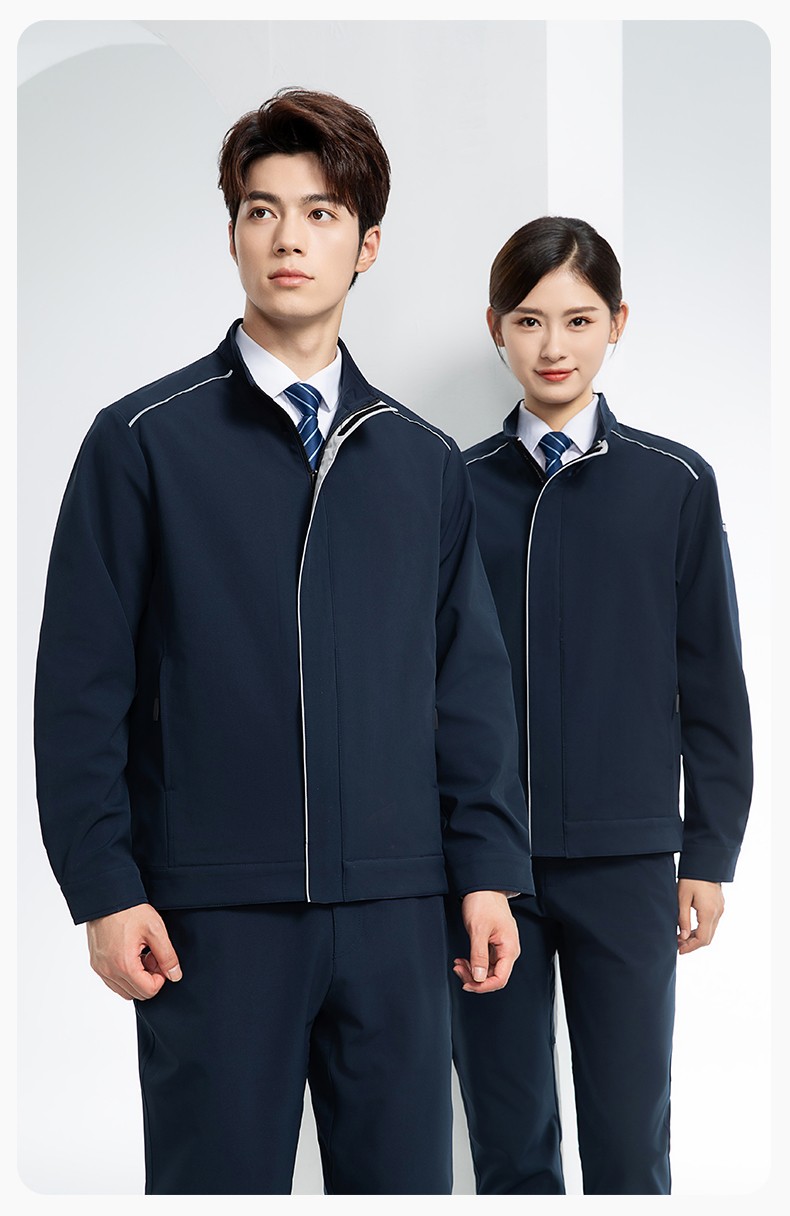 YJ-5608XM 軟殼沖鋒衣工作服春秋套裝男純色防風(fēng)工裝企業(yè)團(tuán)體服機(jī)修服定制(圖20)