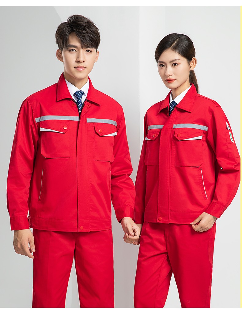 LW-8683FS 雙層防靜電工作服套裝男反光工廠電工勞保石油石化加油站工裝定制(圖24)