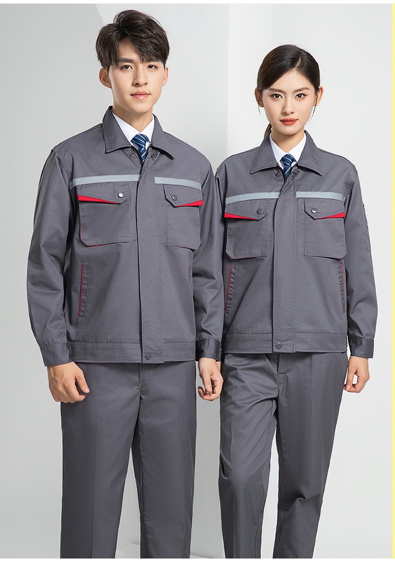 LW-8683FS 雙層防靜電工作服套裝男反光工廠電工勞保石油石化加油站工裝定制(圖26)