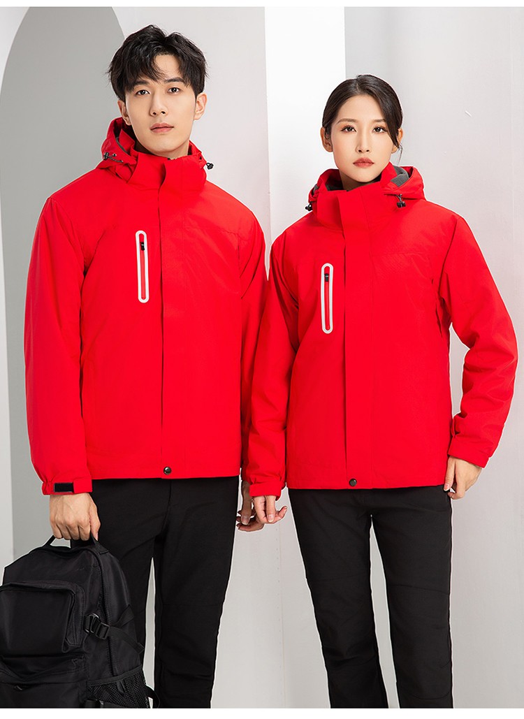 YJ-9806 冬季工作服沖鋒衣定制印logo防風防水加絨加厚工裝外套夾克棉服(圖24)