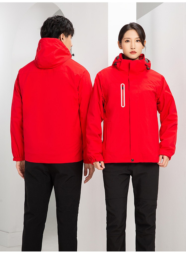 YJ-9806 冬季工作服沖鋒衣定制印logo防風防水加絨加厚工裝外套夾克棉服(圖25)