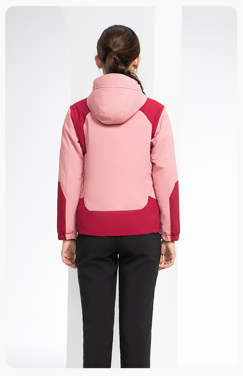 SW-9552 冬季撞色工作服沖鋒衣三合一可拆卸保暖工裝企業學校團體服定制(圖24)